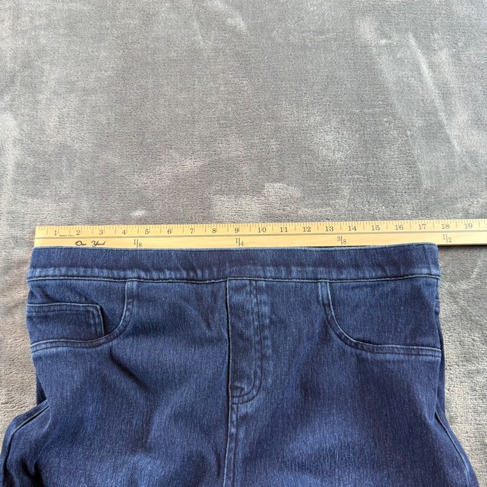 Spanx Skinny Jeans Indigo Blue Denim Pull On Pants Womens 1X Petite - Picture 5 of 9